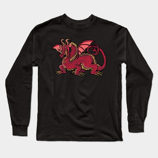 red dragon Long Sleeve T-Shirt by duxpavlic